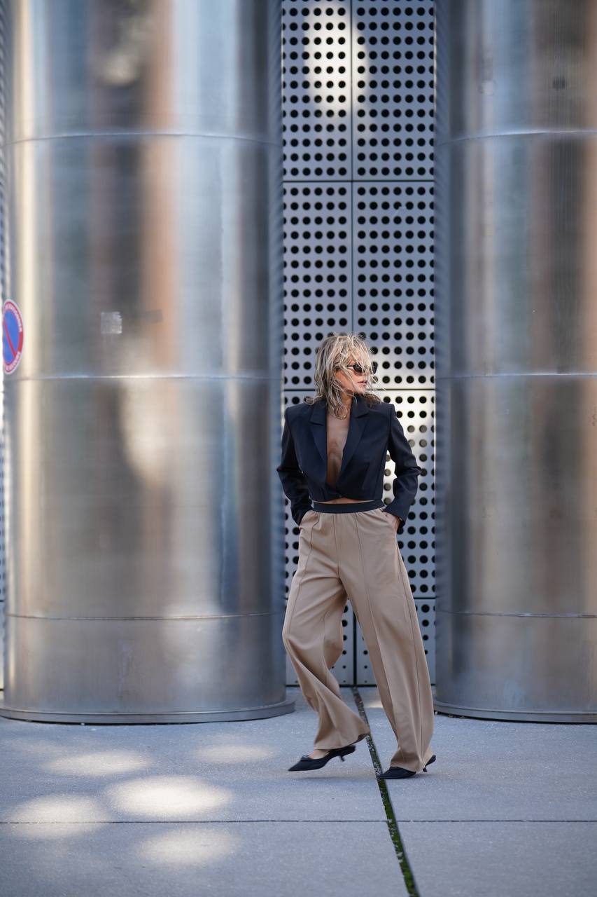 “Chain” Trousers with rubber